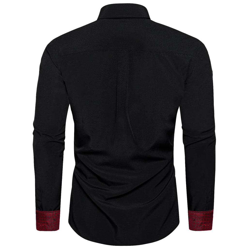 GentCrest Black Solid Shirt - Image 4