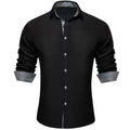 GentCrest Black Solid Shirt - Image 1