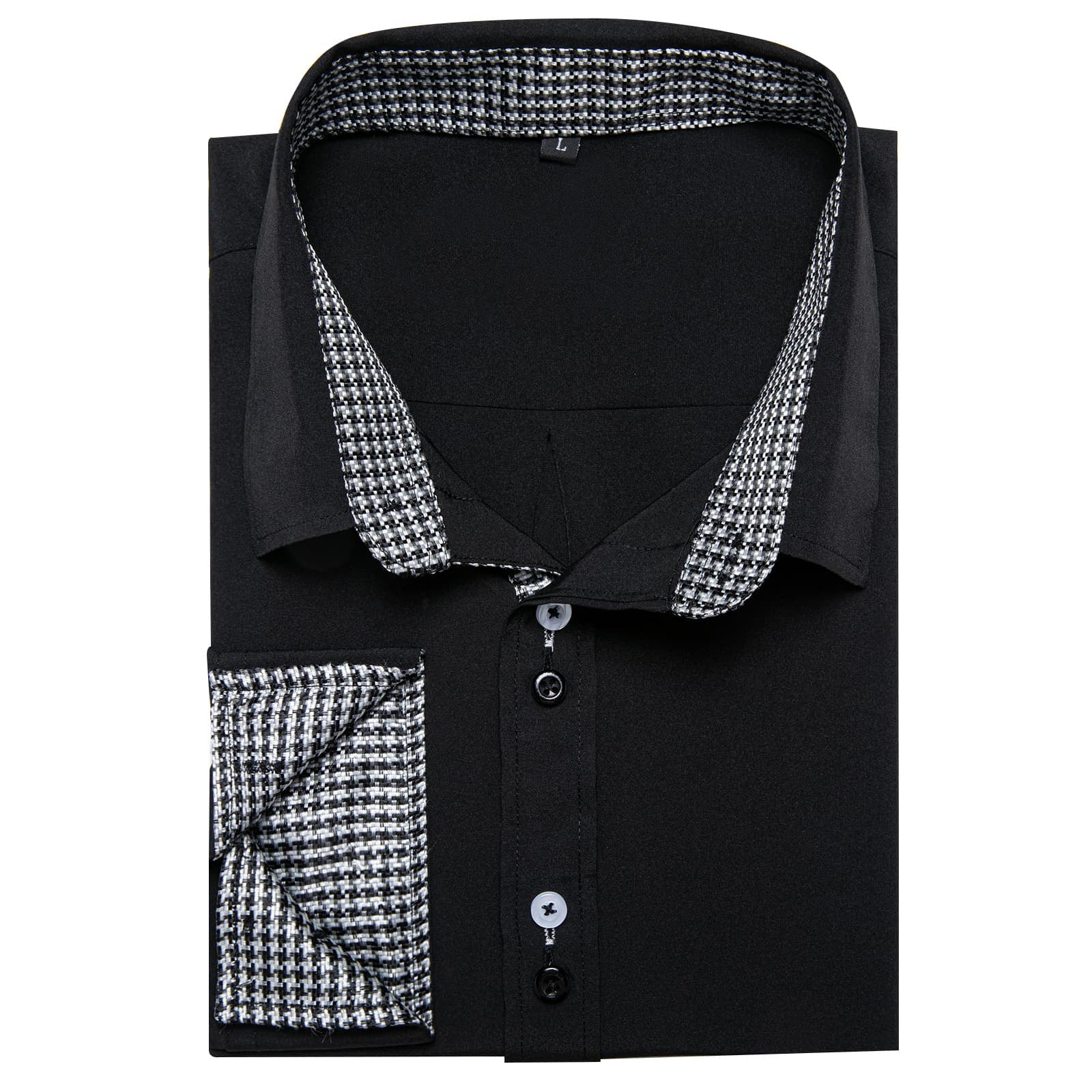 GentCrest Black Solid Shirt - Image 3
