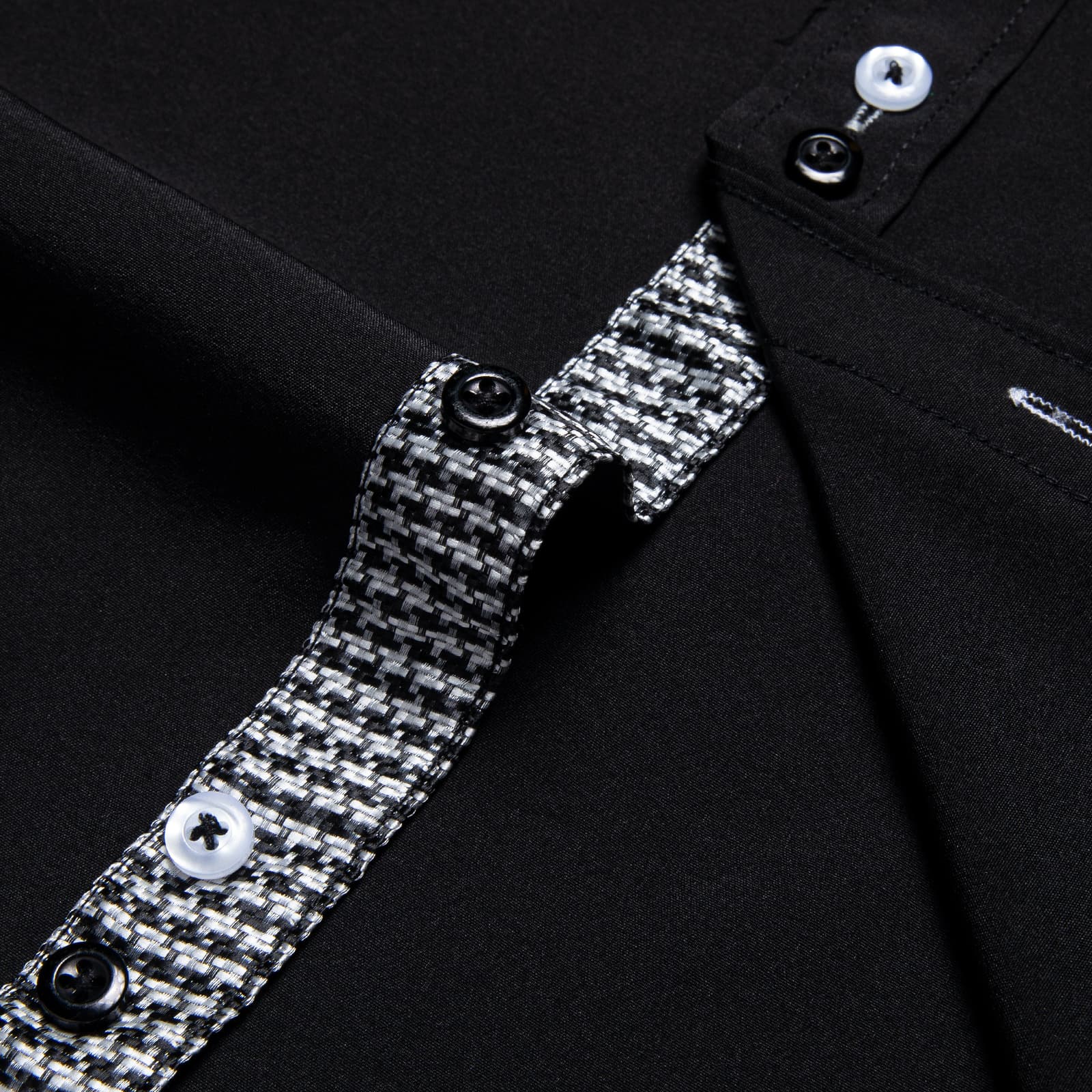 GentCrest Black Solid Shirt - Image 5