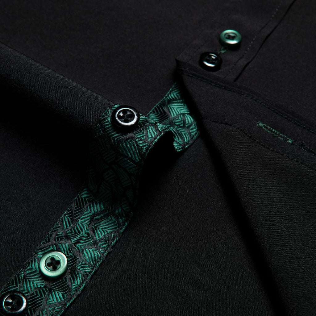 GentCrest Black Solid Shirt - Image 5