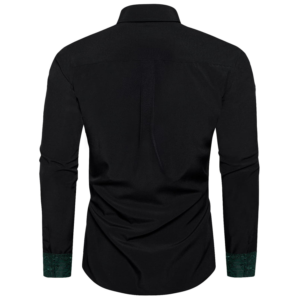 GentCrest Black Solid Shirt - Image 4