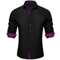 GentCrest Black Solid Shirt - Image 1
