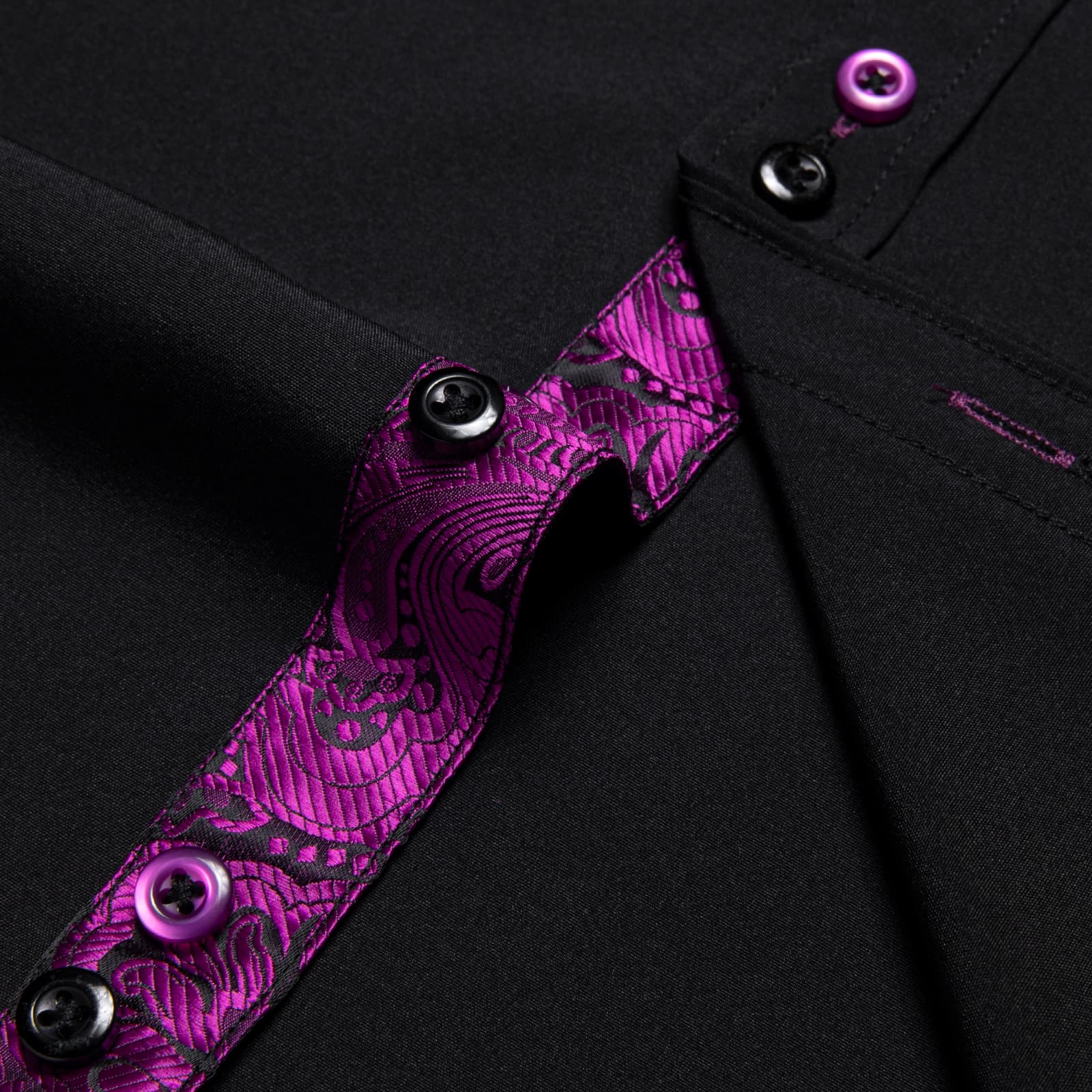 GentCrest Black Solid Shirt - Image 5