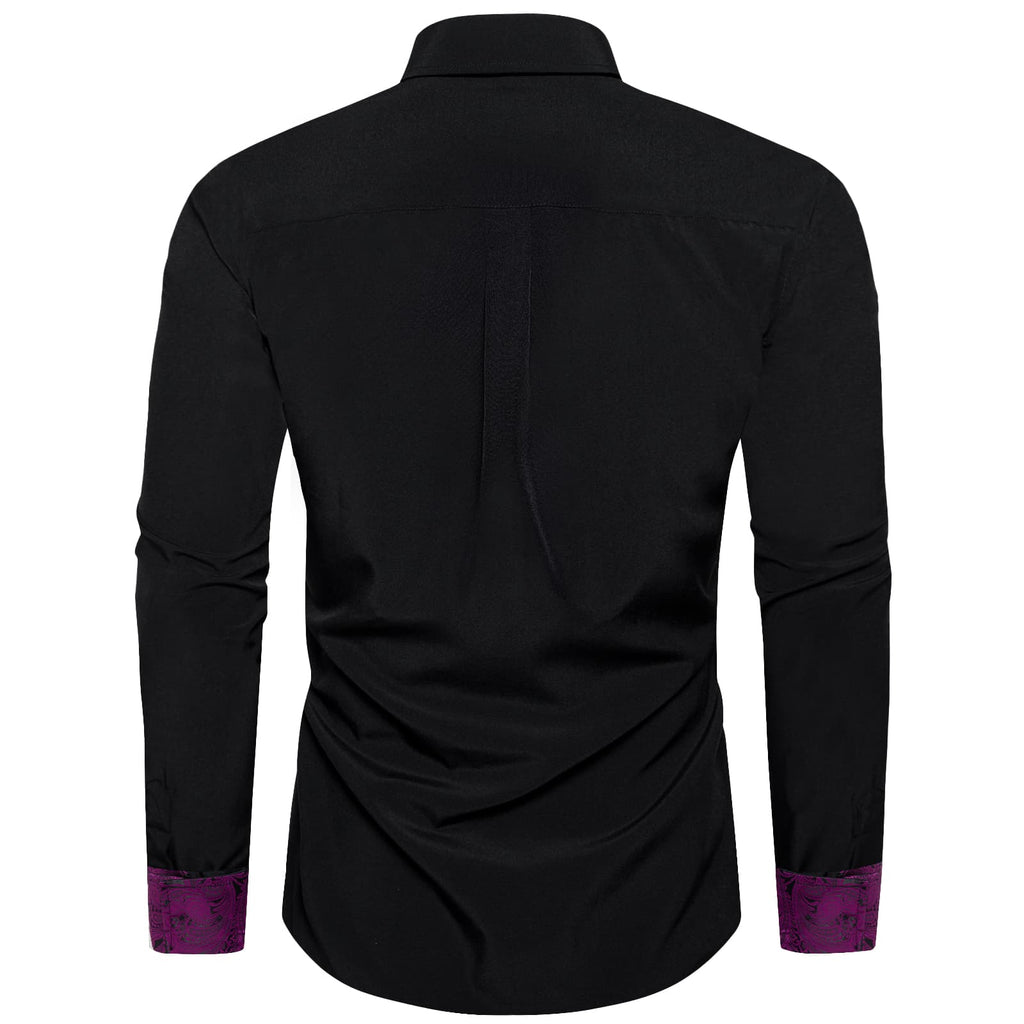 GentCrest Black Solid Shirt - Image 4
