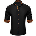 GentCrest Black Solid Shirt - Image 1