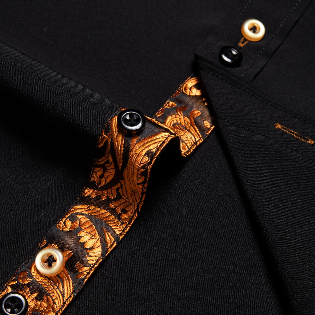 GentCrest Black Solid Shirt - Image 5