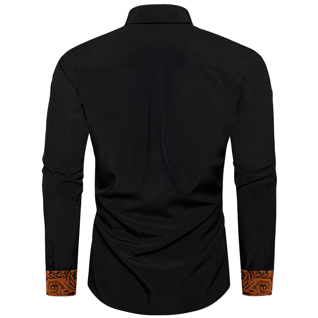 GentCrest Black Solid Shirt - Image 4