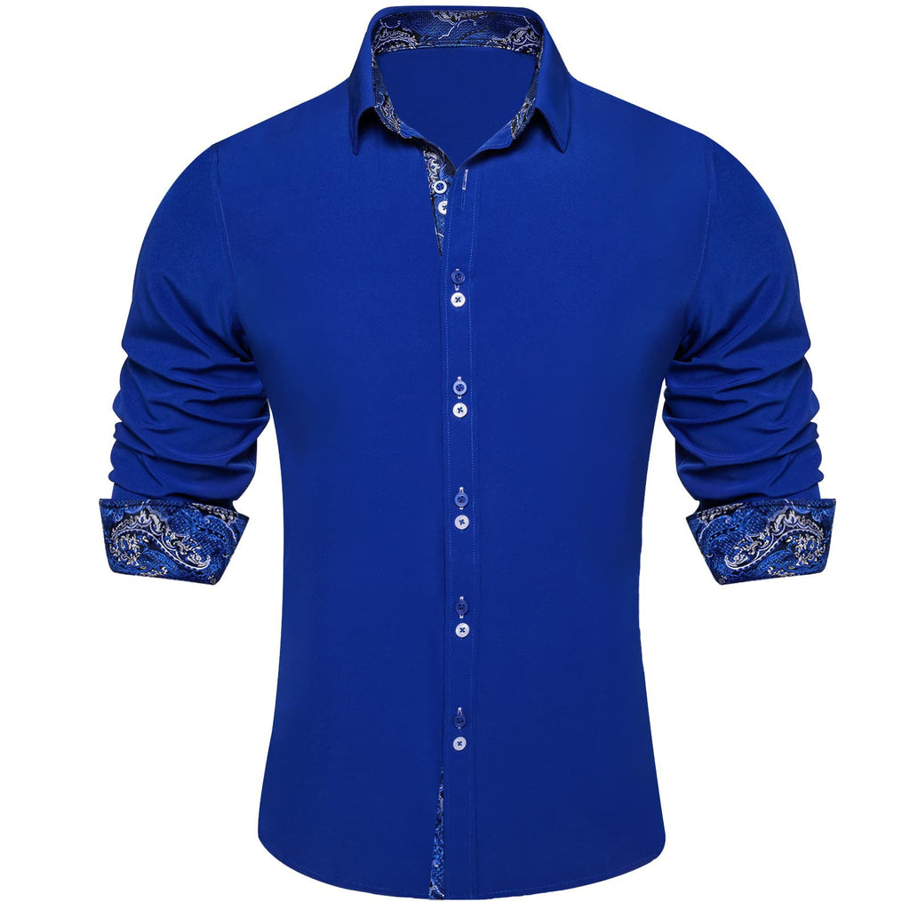 GentCrest Blue Solid Shirt - Image 1