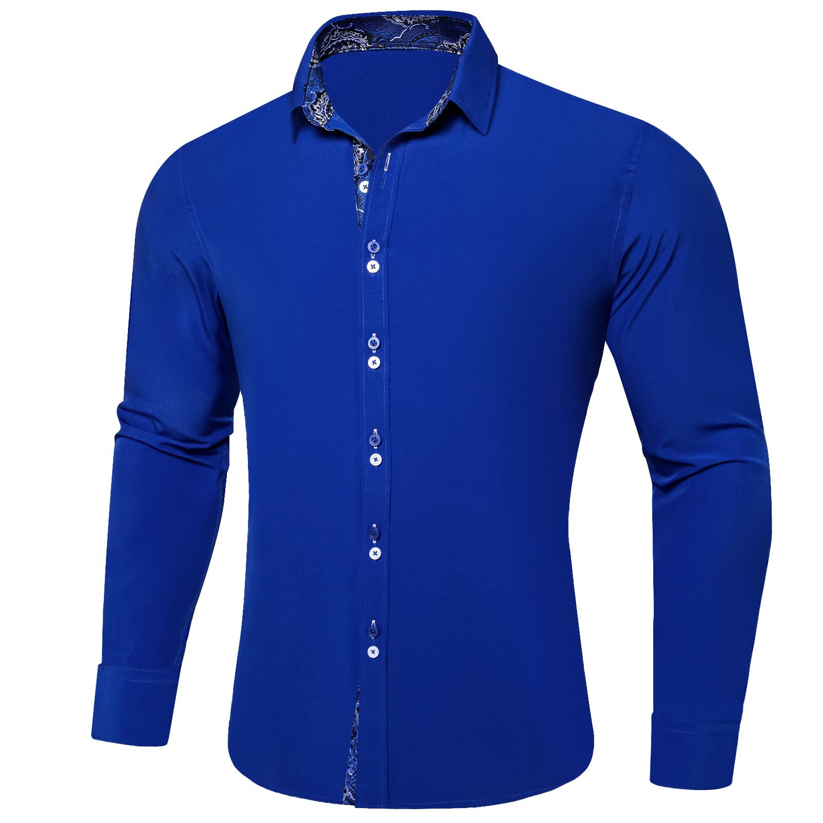 GentCrest Blue Solid Shirt - Image 2
