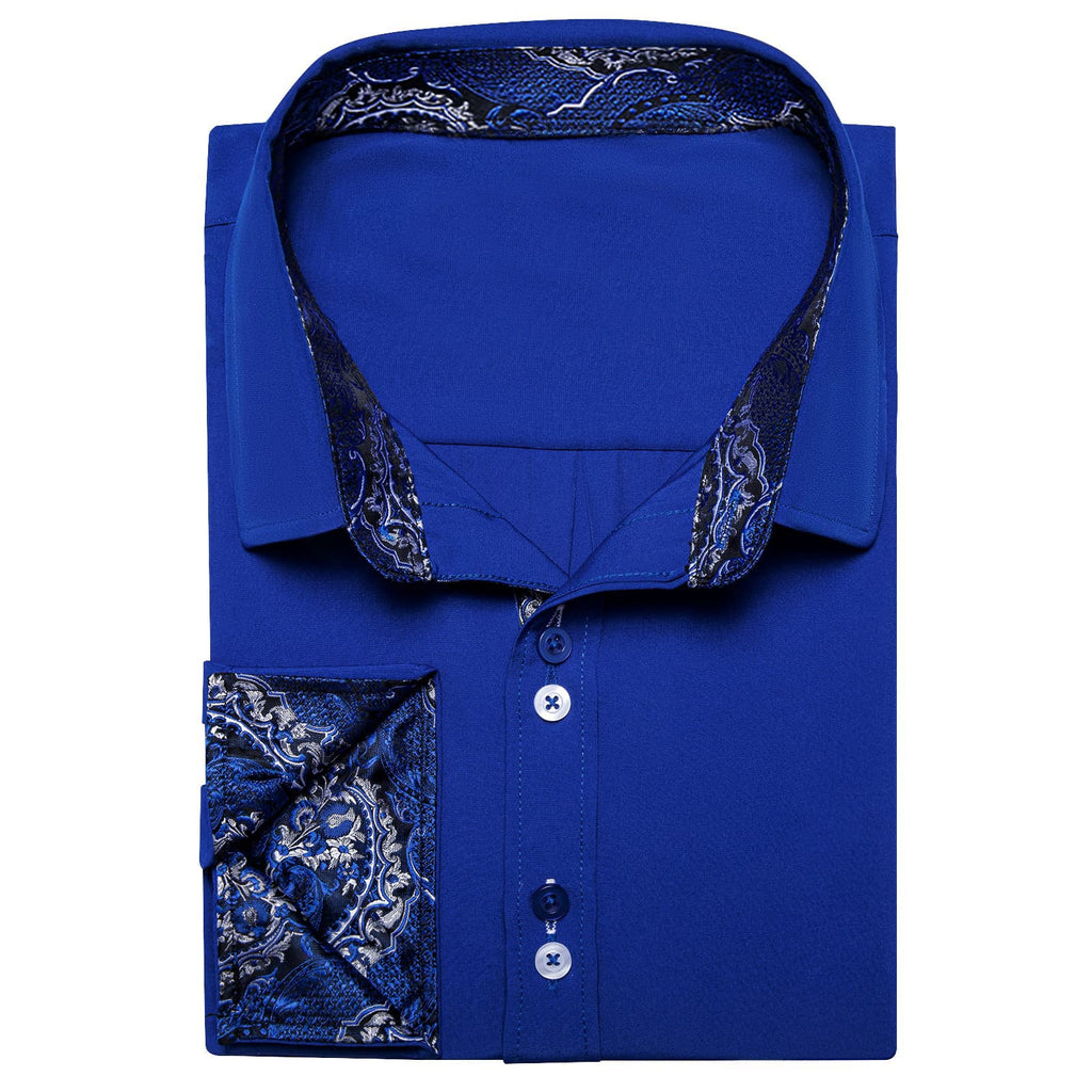 GentCrest Blue Solid Shirt - Image 3
