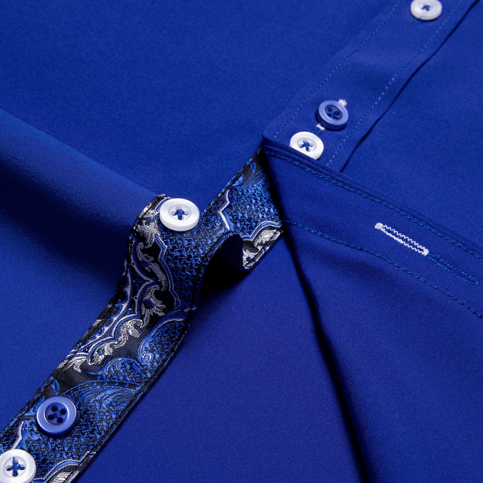 GentCrest Blue Solid Shirt - Image 5