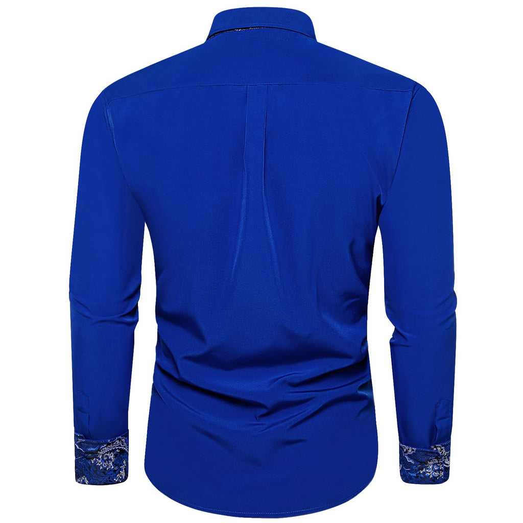 GentCrest Blue Solid Shirt - Image 4
