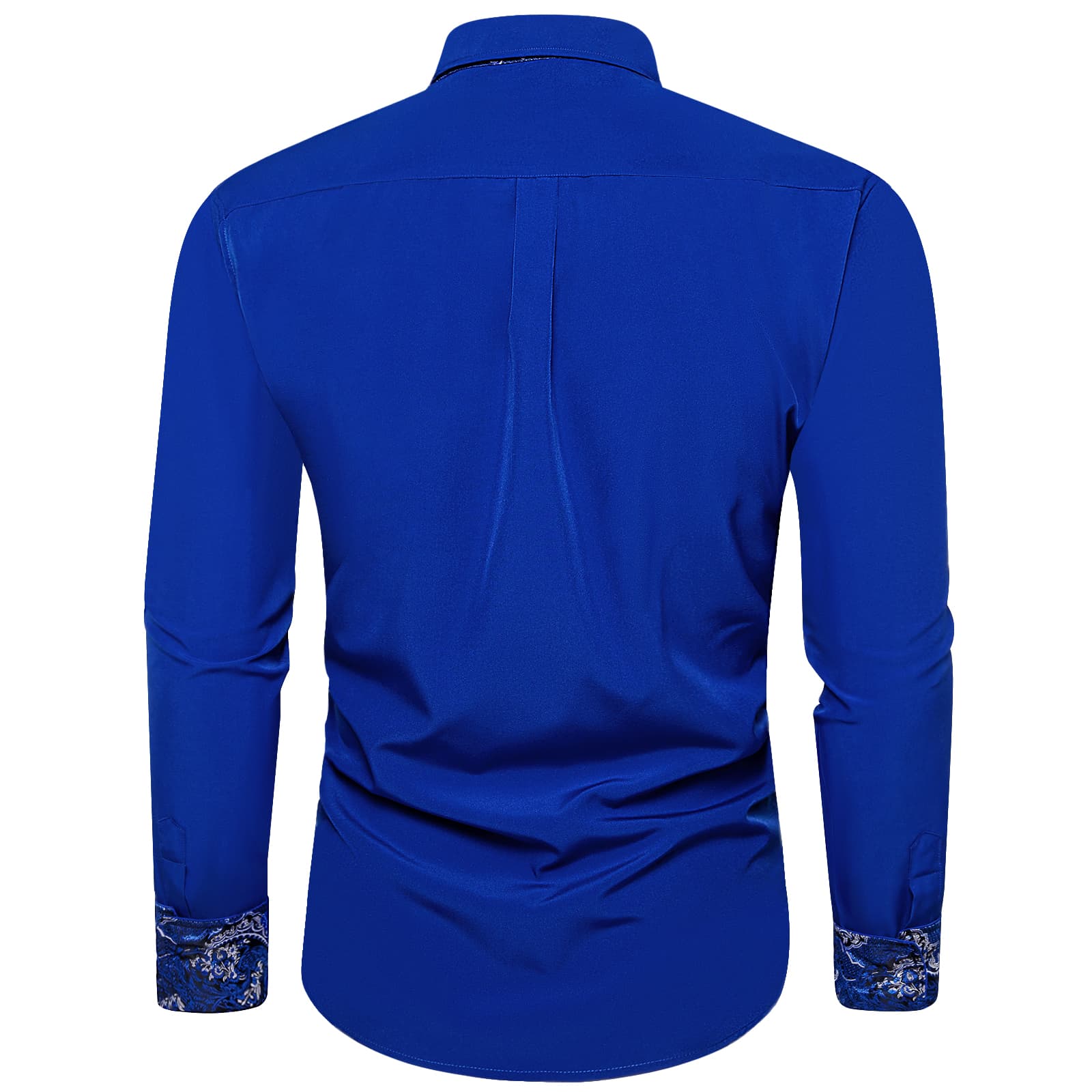 GentCrest Blue Solid Shirt - Image 4