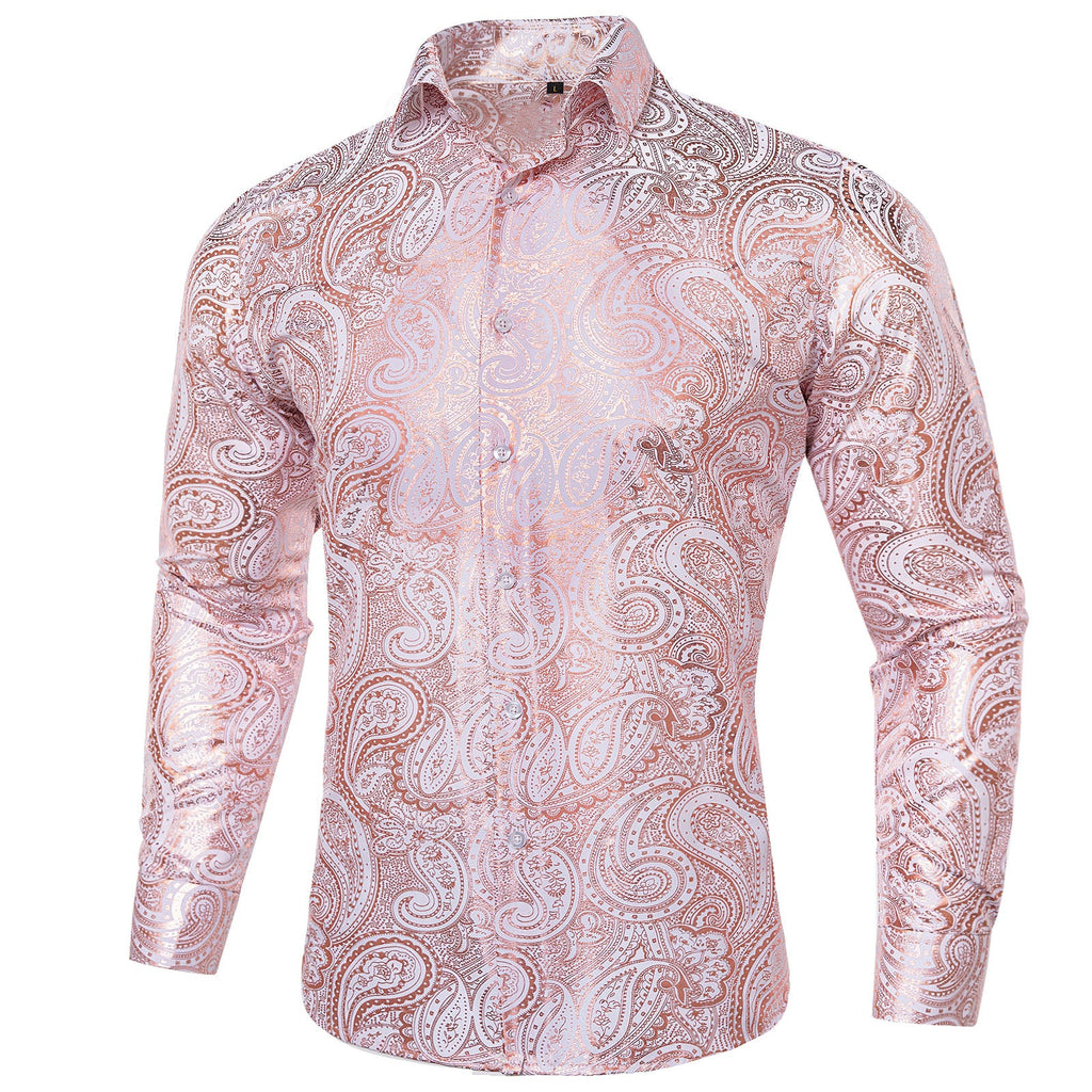 GentCrest Pink Paisley Shirt - Image 1