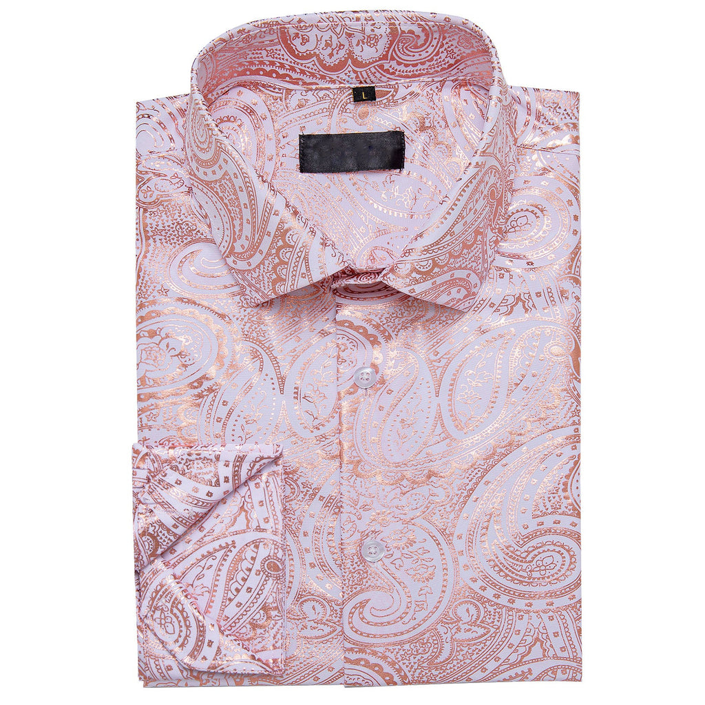 GentCrest Pink Paisley Shirt - Image 3