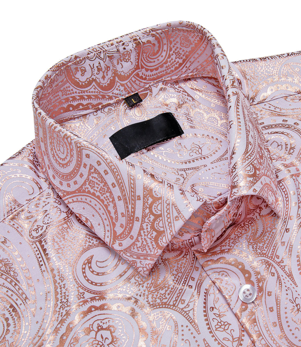 GentCrest Pink Paisley Shirt - Image 4