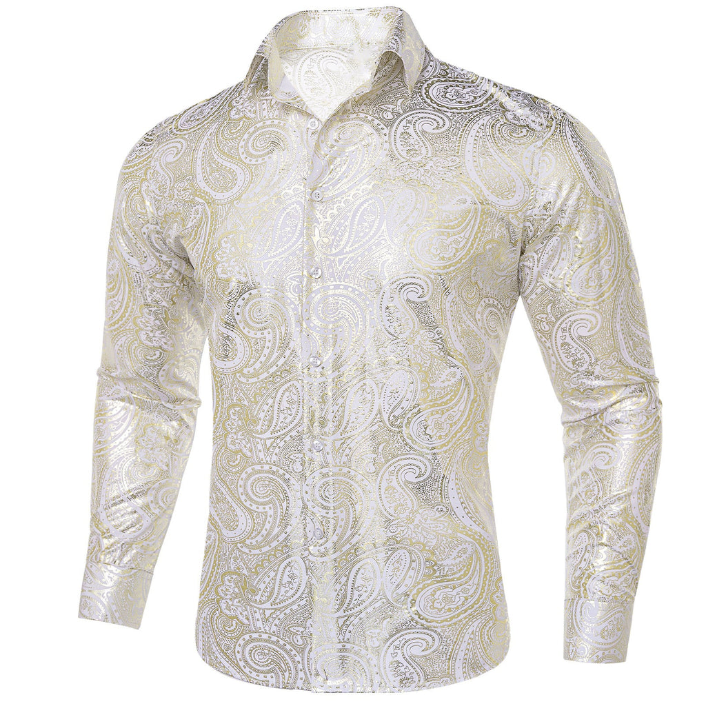 GentCrest White Paisley Shirt - Image 1