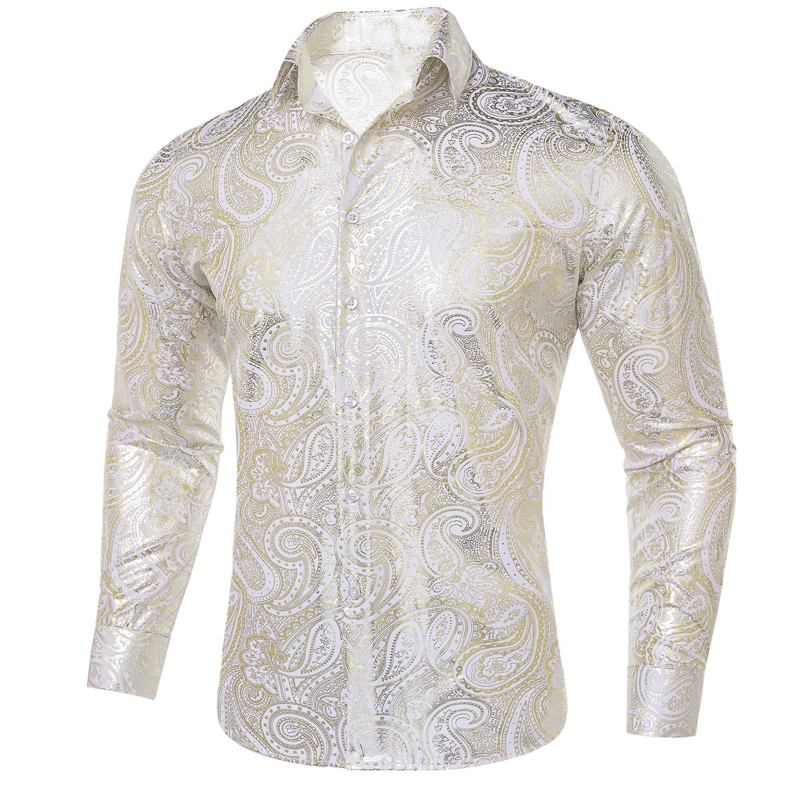 GentCrest White Paisley Shirt - Image 1