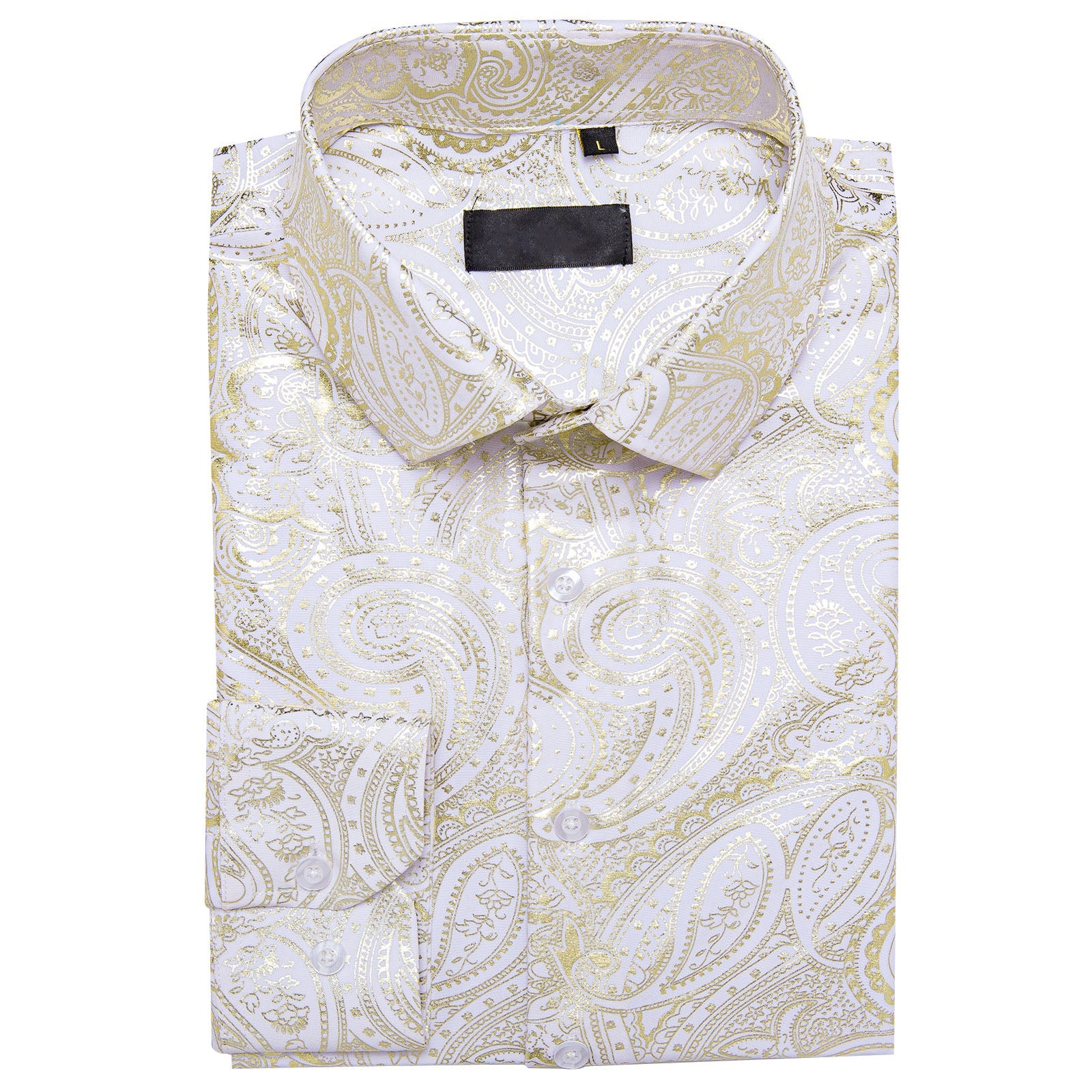 GentCrest White Paisley Shirt - Image 3
