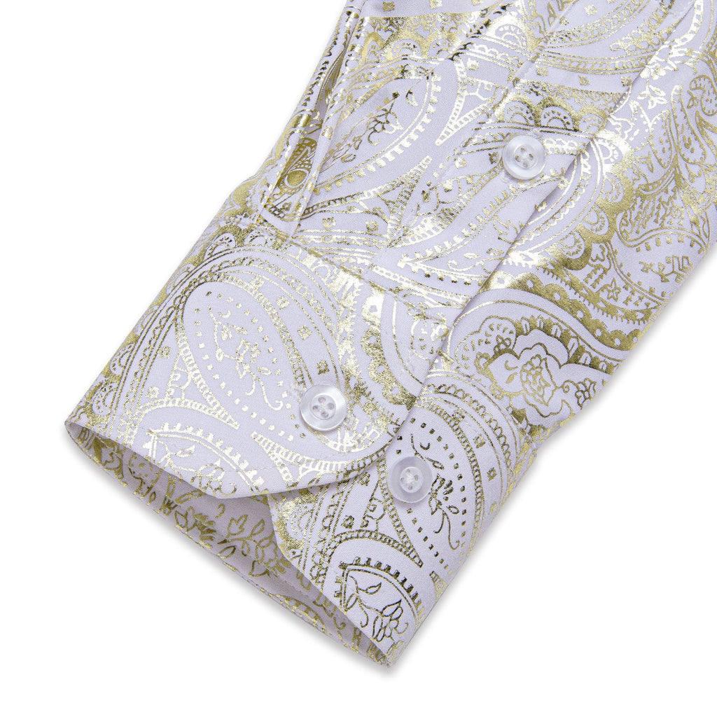 GentCrest White Paisley Shirt - Image 4