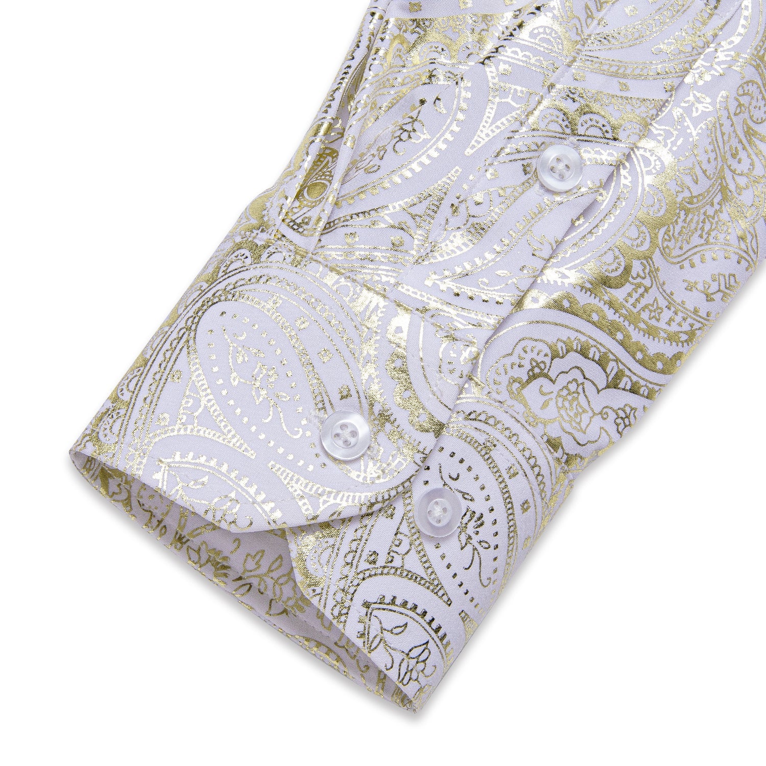 GentCrest White Paisley Shirt - Image 4