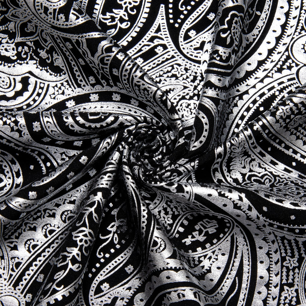 GentCrest Black Paisley Shirt - Image 5