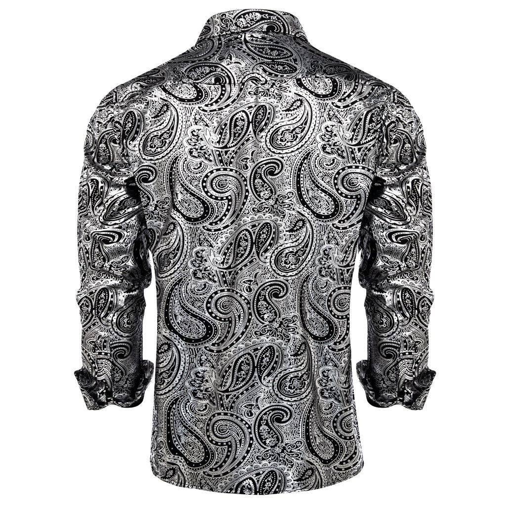 GentCrest Black Paisley Shirt - Image 2
