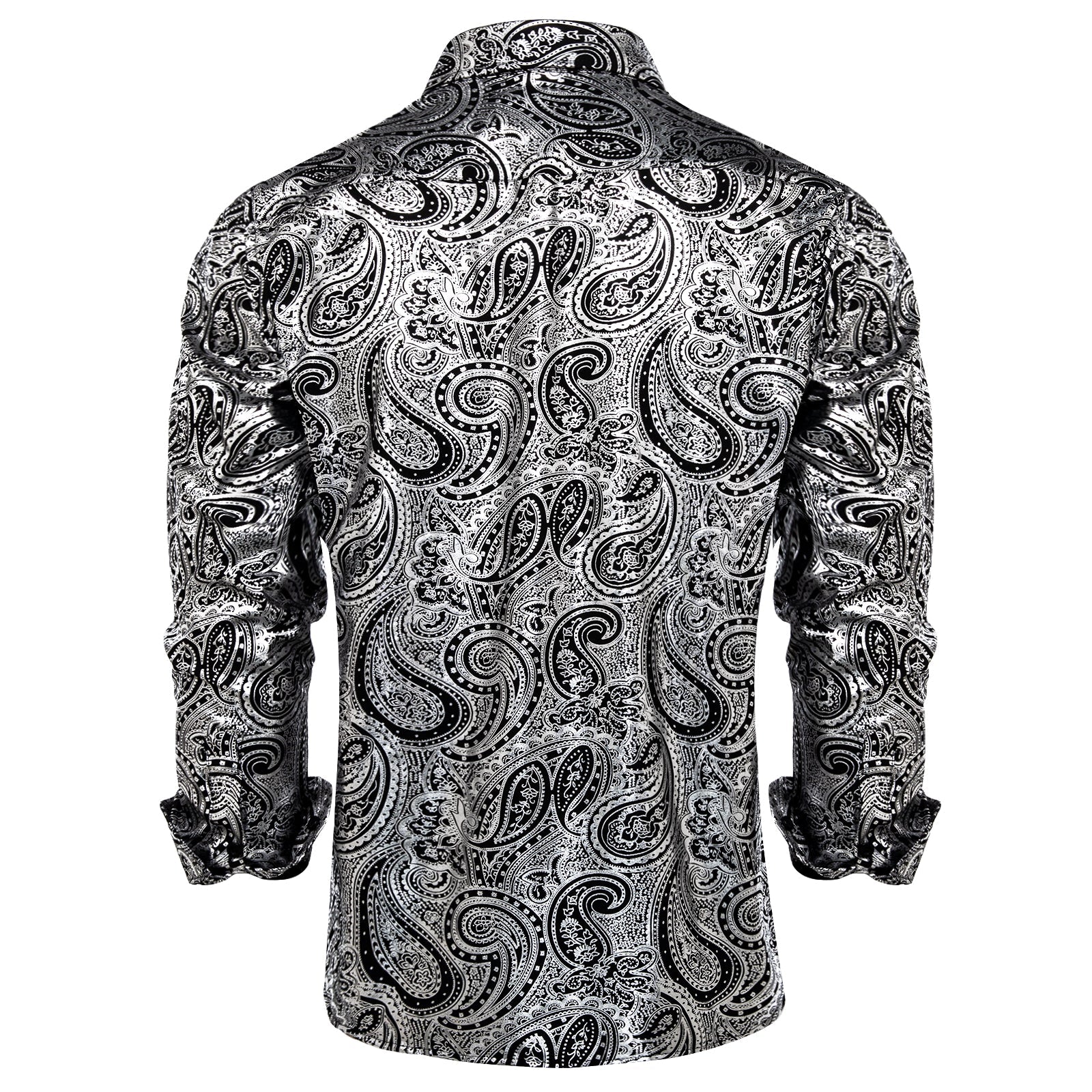 GentCrest Black Paisley Shirt - Image 2