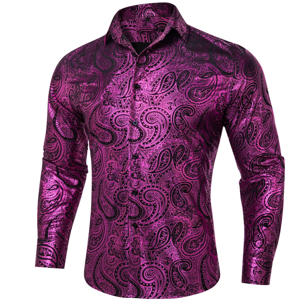 GentCrest Black Paisley Shirt - Image 1