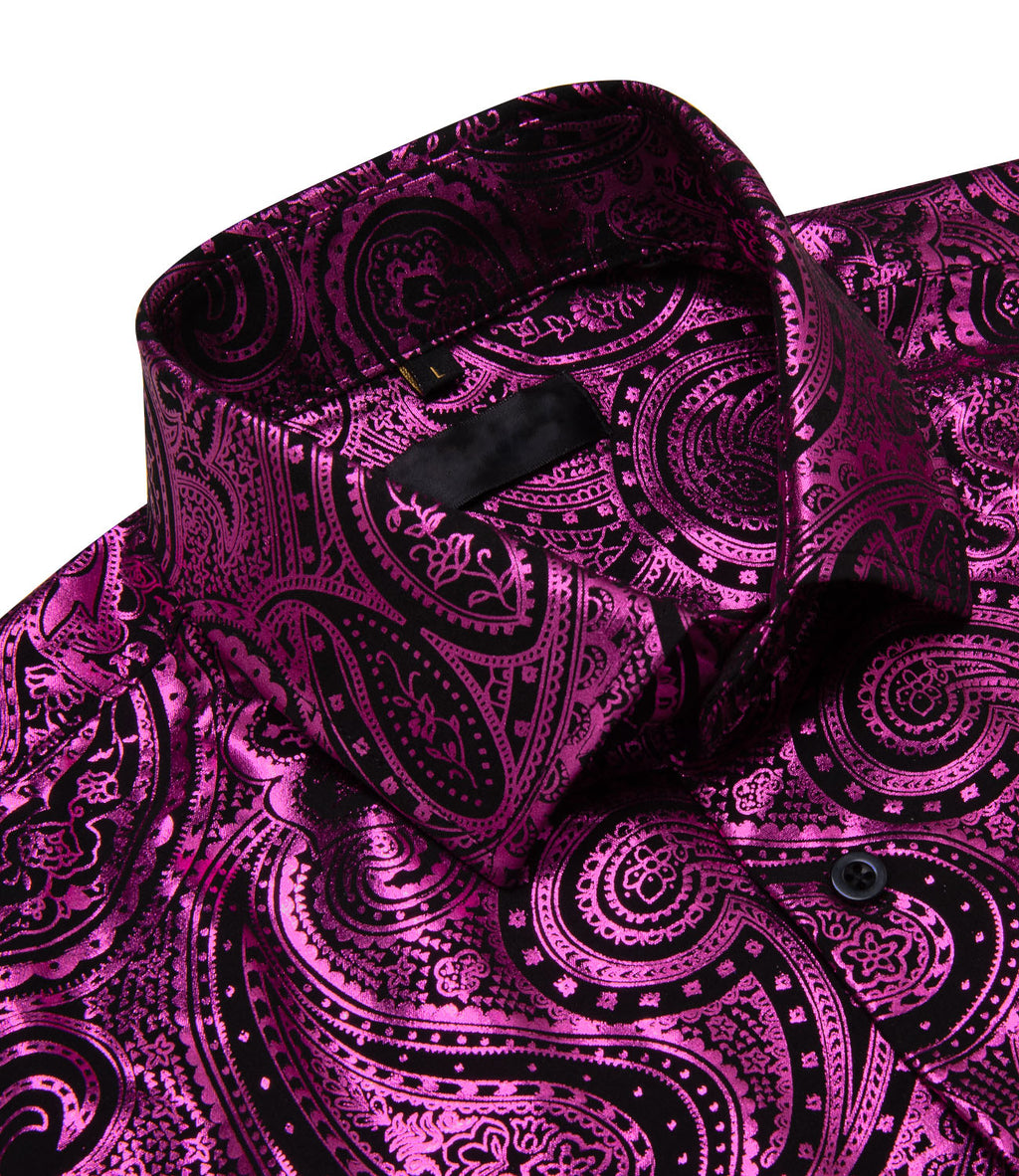 GentCrest Black Paisley Shirt - Image 4