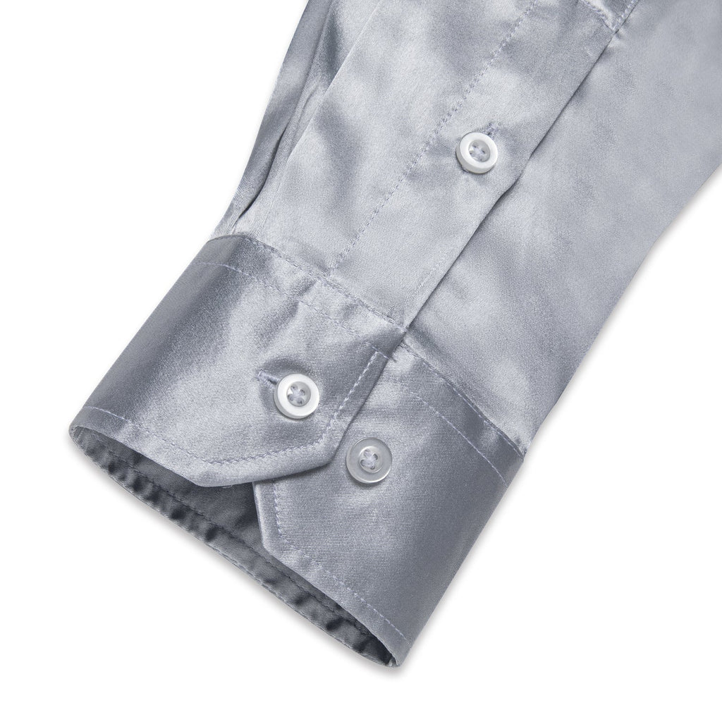 GentCrest Grey Solid Shirt - Image 4