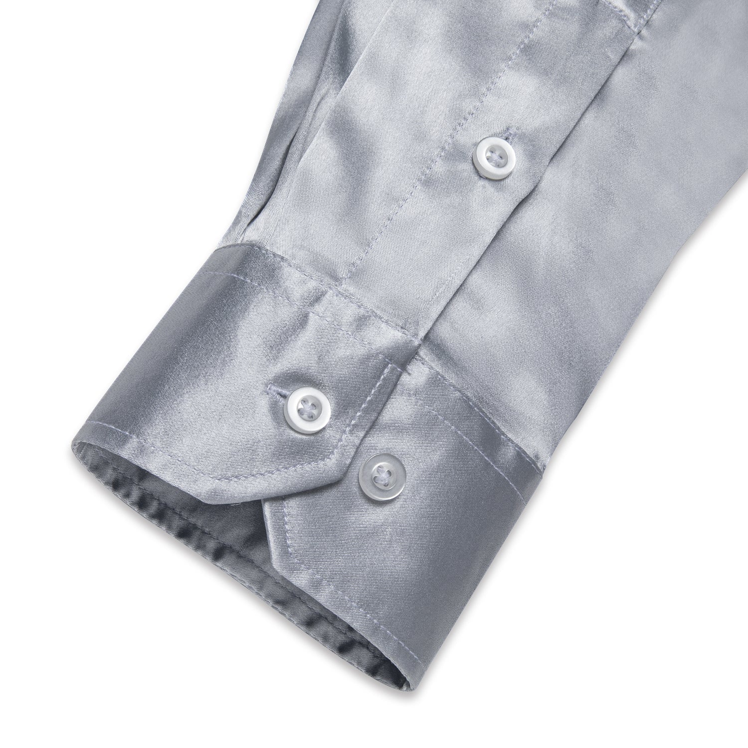 GentCrest Grey Solid Shirt - Image 4