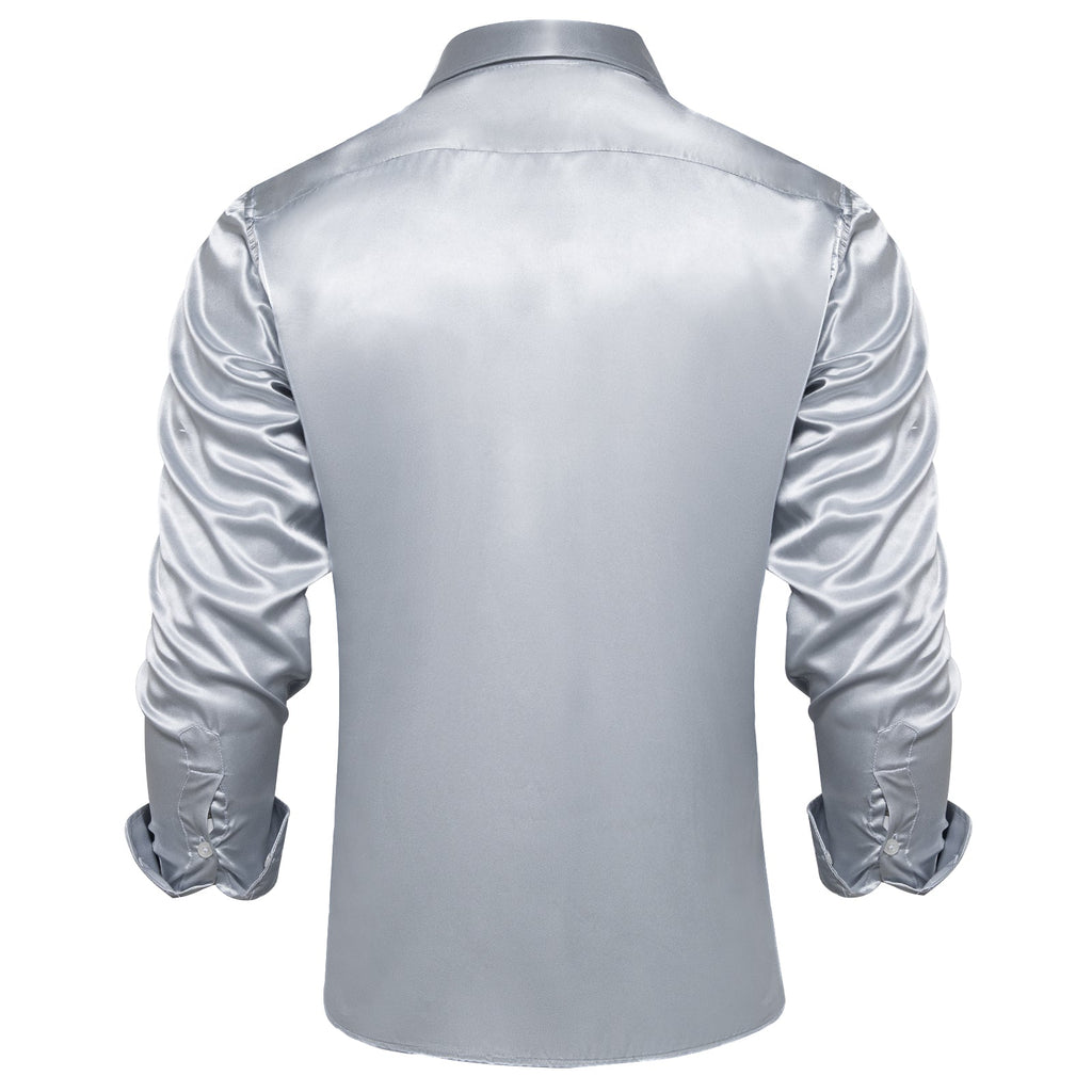 GentCrest Grey Solid Shirt - Image 3
