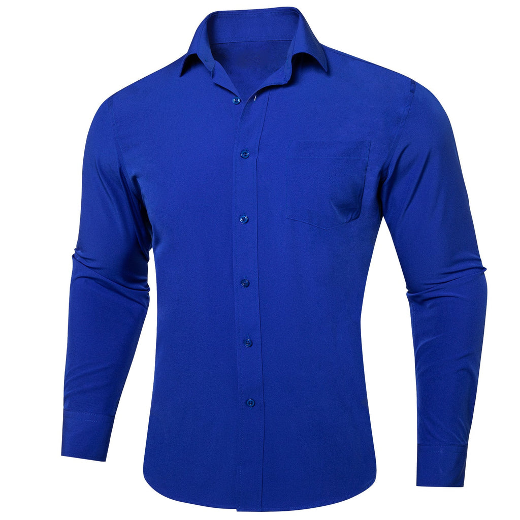 GentCrest Blue Solid Shirt - Image 1