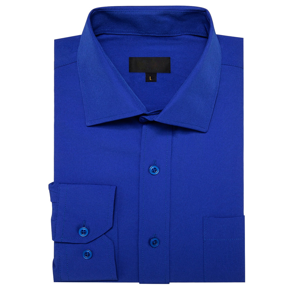 GentCrest Blue Solid Shirt - Image 3