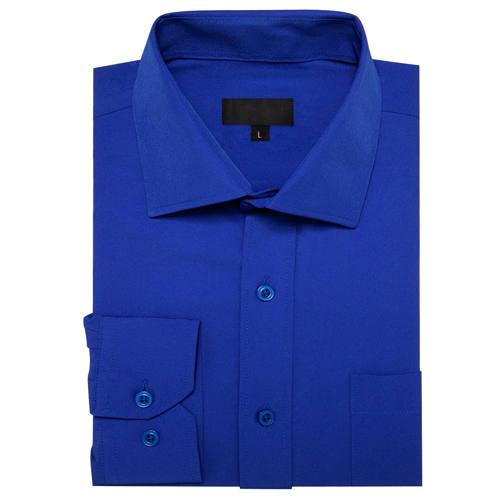 GentCrest Blue Solid Shirt - Image 3