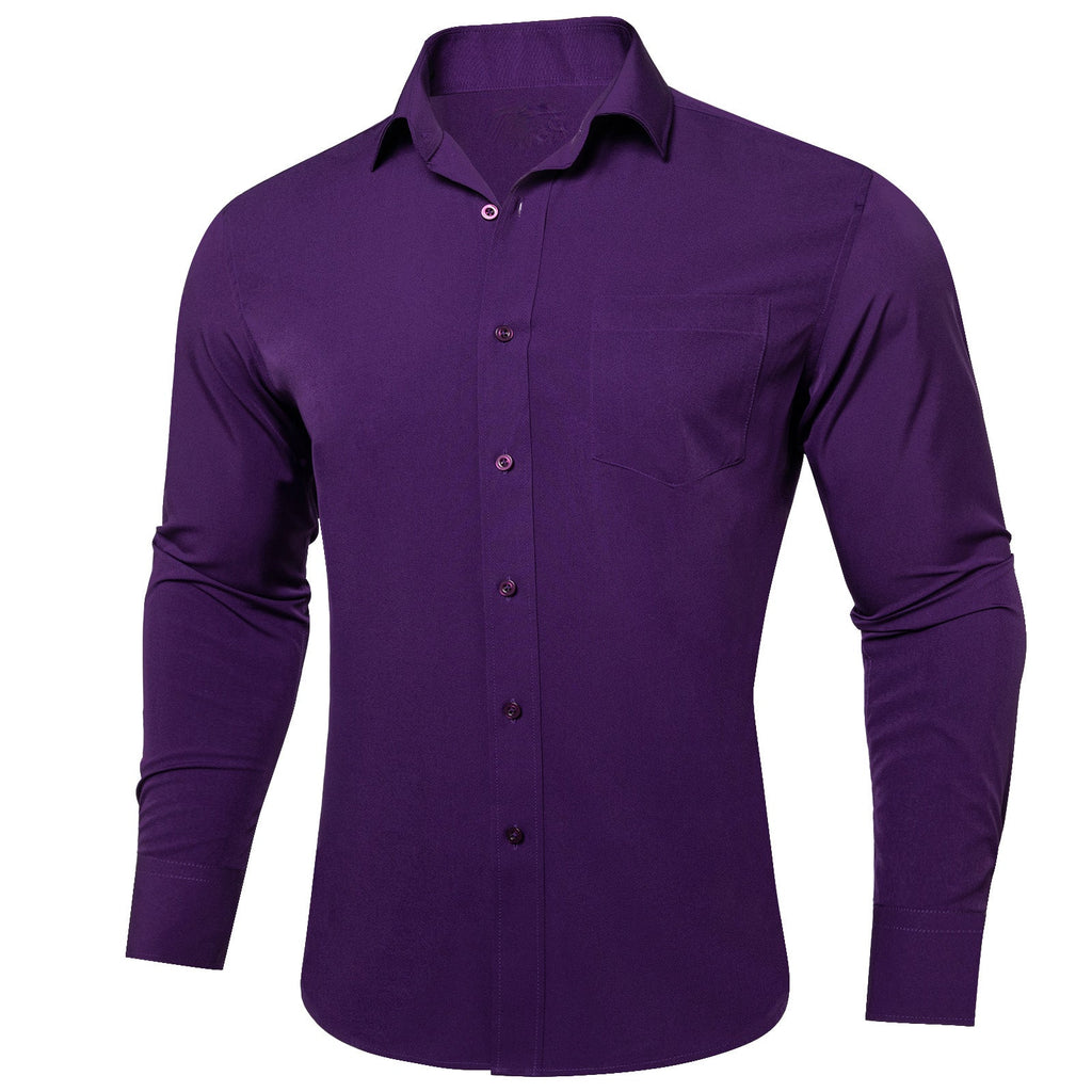 GentCrest Purple Solid Shirt - Image 1
