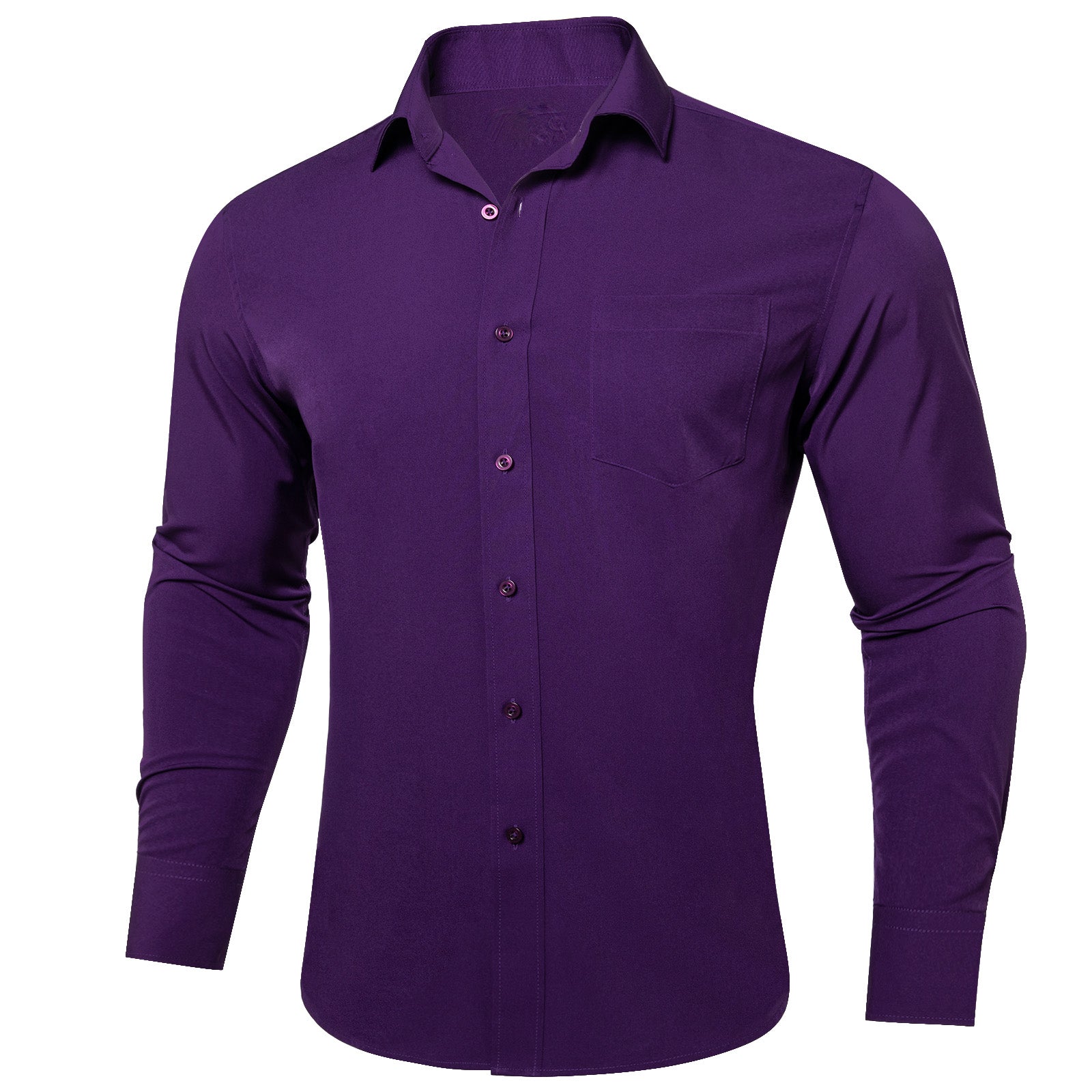 GentCrest Purple Solid Shirt - Image 1