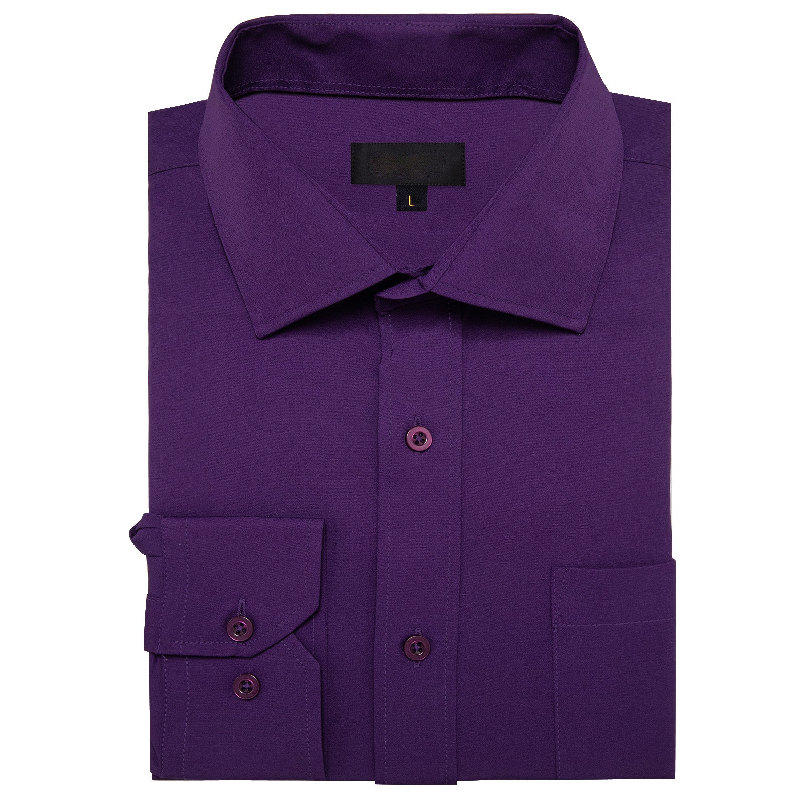 GentCrest Purple Solid Shirt - Image 3