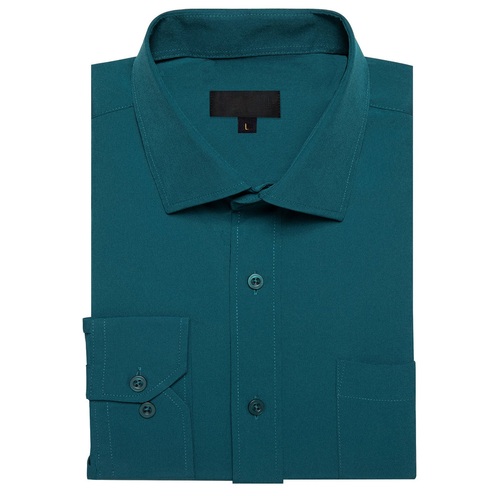 GentCrest Blue Solid Shirt - Image 3