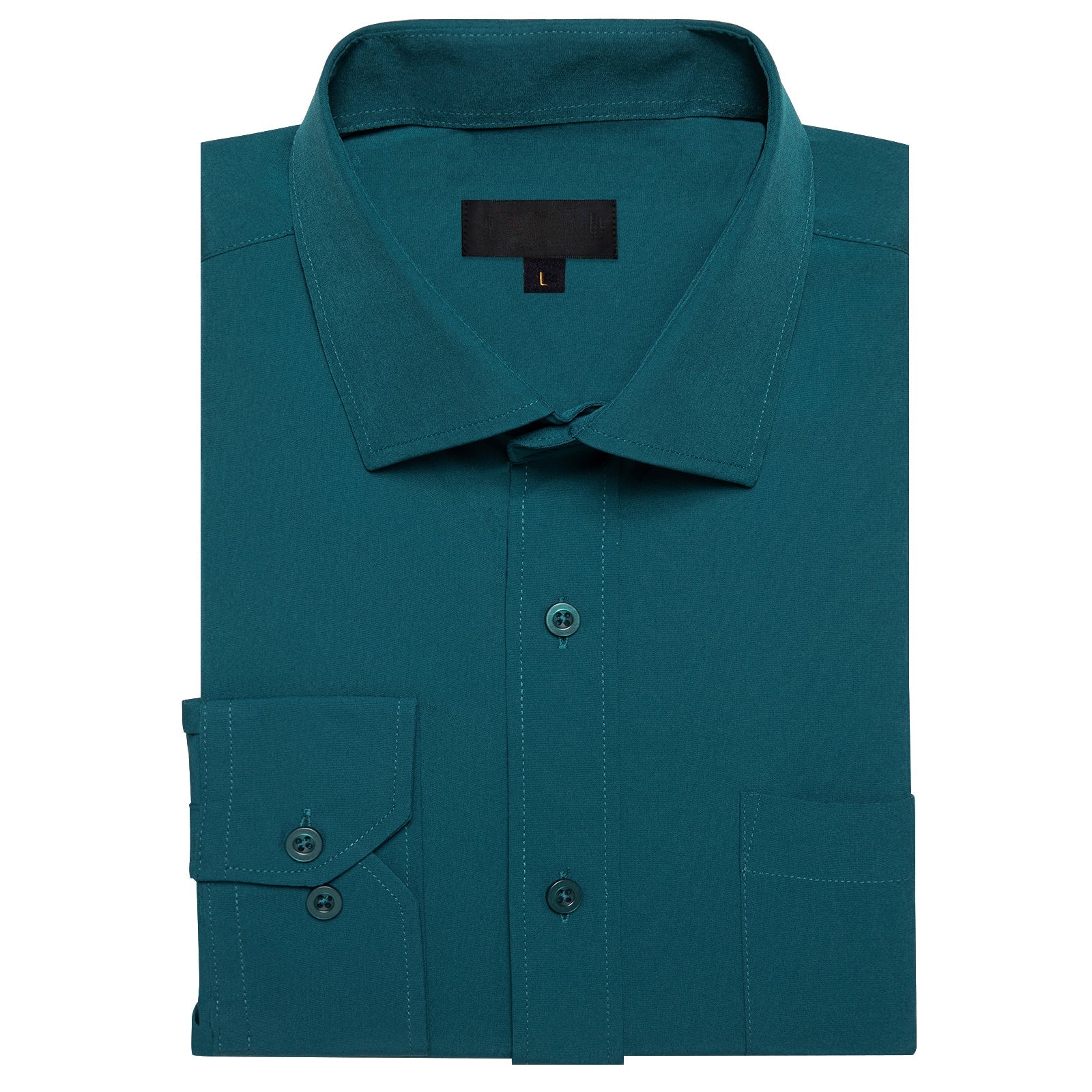 GentCrest Blue Solid Shirt - Image 3