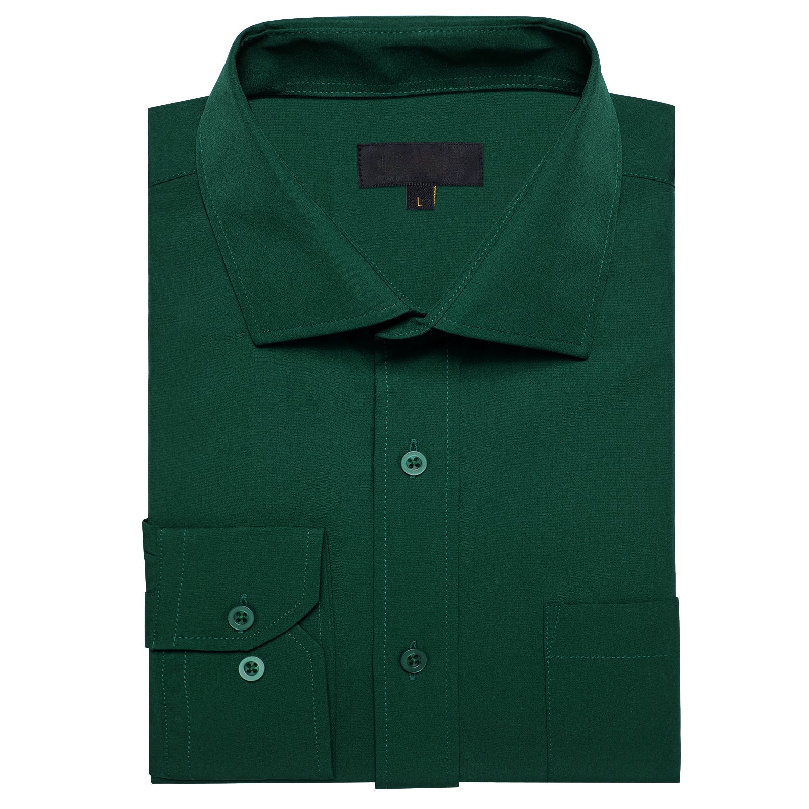 GentCrest Green Solid Shirt - Image 3