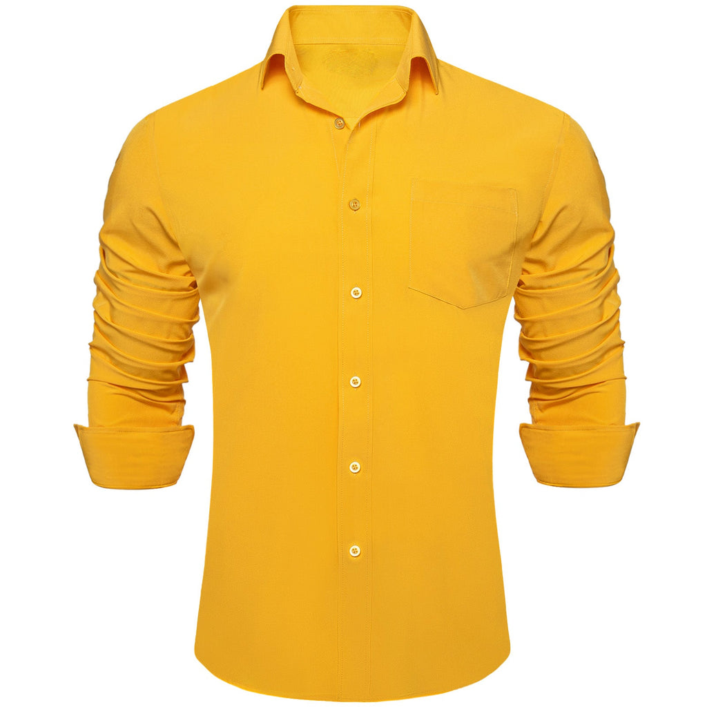 GentCrest Yellow Solid Shirt - Image 2
