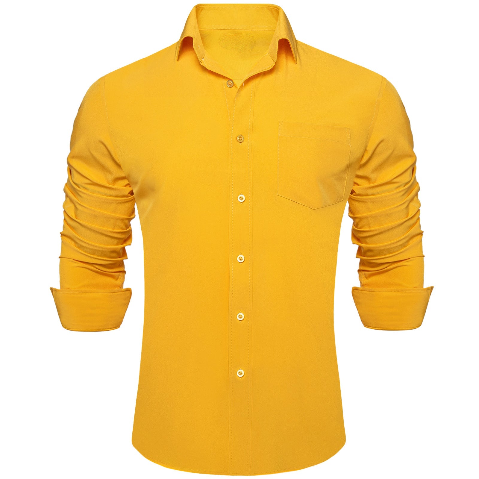 GentCrest Yellow Solid Shirt - Image 2