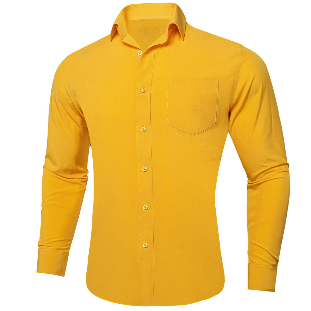 GentCrest Yellow Solid Shirt - Image 3