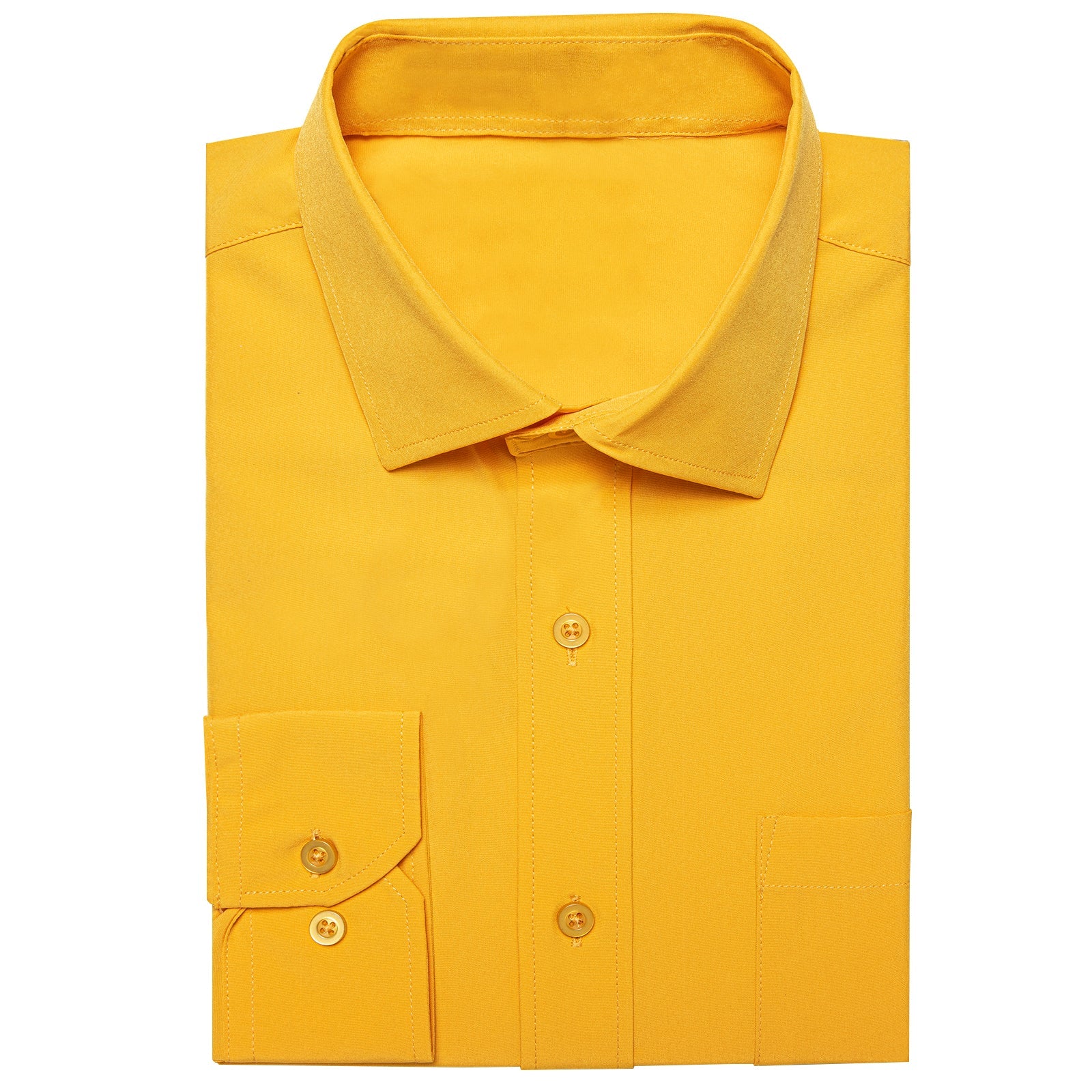 GentCrest Yellow Solid Shirt - Image 4