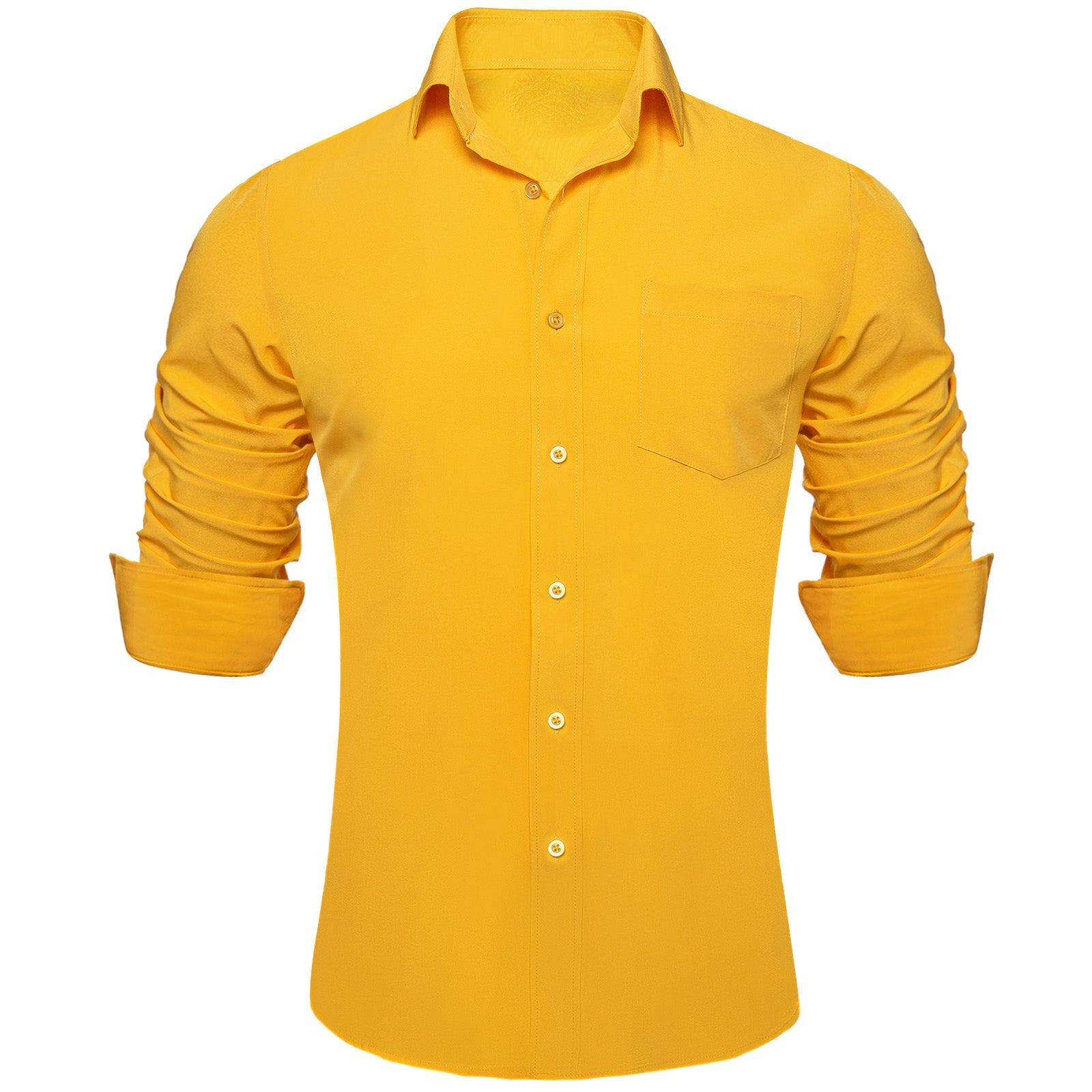 GentCrest Yellow Solid Shirt - Image 1
