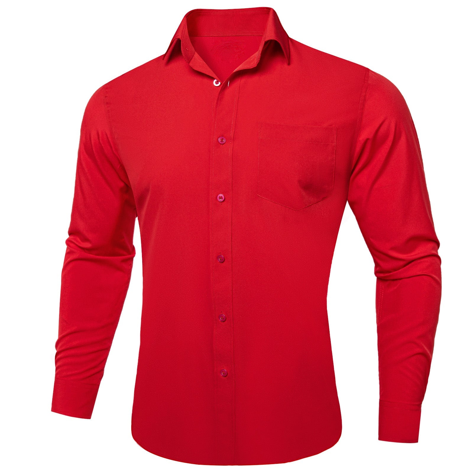 GentCrest Red Solid Shirt - Image 3
