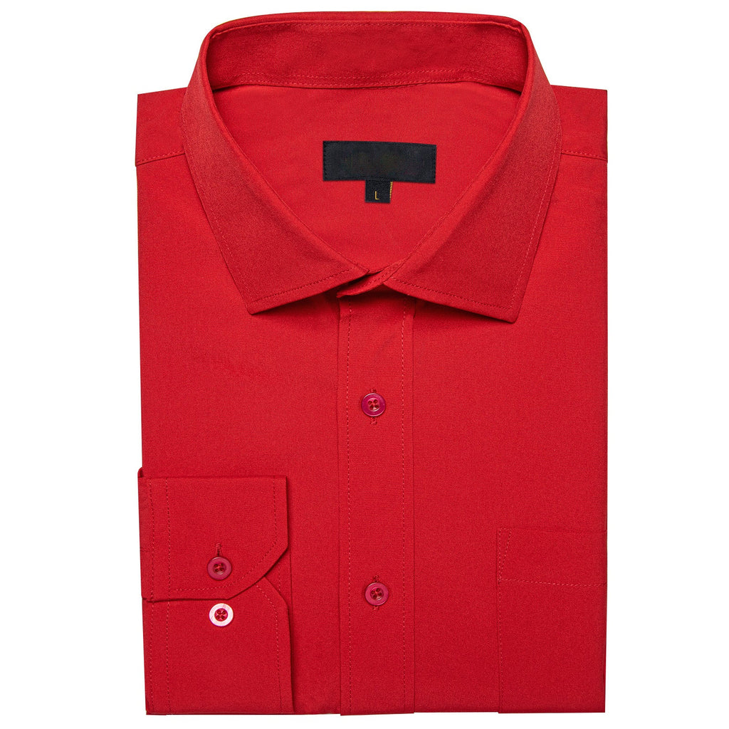 GentCrest Red Solid Shirt - Image 4